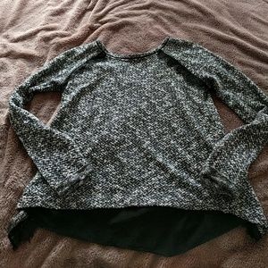 WHBM Heathered gray sweater size XS